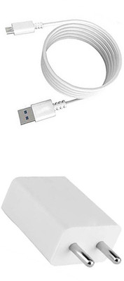 DAKRON Wall Charger Accessory Combo for Mobiistar X1 Notch(White)