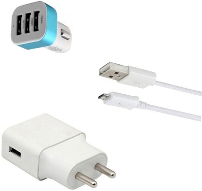 DAKRON Wall Charger Accessory Combo for Vivo Y93(White)