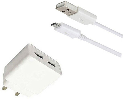 DAKRON Wall Charger Accessory Combo for Vivo Y93(White)