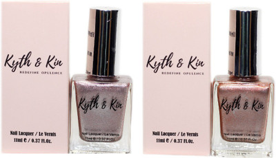 

Kyth & Kin Gold Metallic Combo Campagne Gold, Soft Rose Gold(Pack of 2)