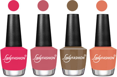 

Lady Fashion UV Soak Off Nail Growth Gel Nail Polish Strawberry, Nude Pink, Brown Beige, Coral(Pack of 4)