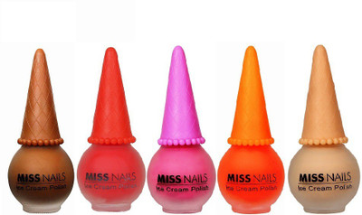 

miss nails ICE CREAM NAIL POLISH IC06 MULTI(Pack of 5)