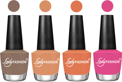 

Lady Fashion UV Soak Off Nail Growth Gel Nail Polish Beige, Camel Fantasy, Flirty Nude, Magenta(Pack of 4)