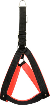 Manal Enterprises Dog Standard Harness(Medium, Black & Red)