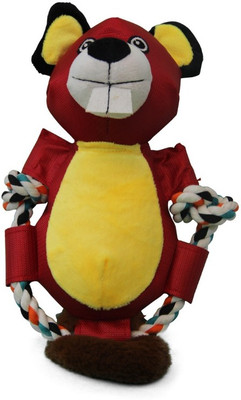 

Goofy Tails Latex Bear Dog Toy 38 cms Cotton Squeaky Toy For Dog
