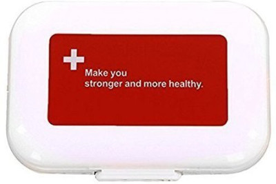 

BEGMY 7 Day 8 Compartment Medicine Storage Organizer Pill Box Holder Case Pill Box(Multicolor)