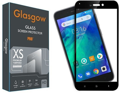 Glasgow Edge To Edge Tempered Glass for Mi Redmi 5A, Mi Redmi Go(Pack of 1)