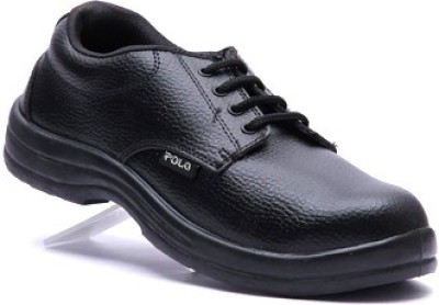 Polo Indcare Steel Toe PVC Safety Shoe(Black, S1, Size 10)