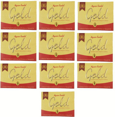 MYSORE SANDAL Sandal Gold pack of 10(10 x 12.5 g)