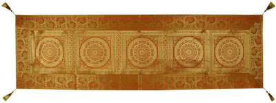 Lal Haveli Gold 152.4 cm Table Runner(Silk)