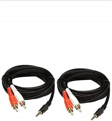 

A-TECH TV-out Cable HIGH QUALITY AUX CABLE- THE QUALITY PRODUCT (PACK OF 2)(Black, For Home Theater, 3 m)