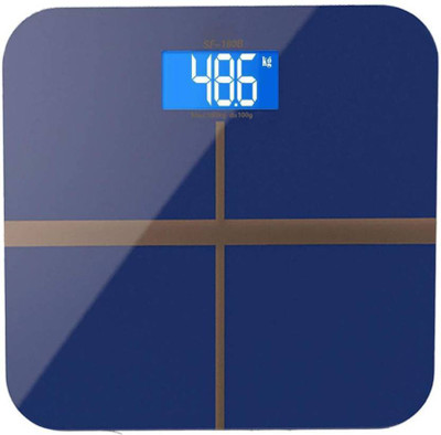 

MCP SF 180 Personal Body Weight Machine Digital 8mm Toughened Glass WIth Backlit LCD Display Multi Color Weighing Scale Weighing Scale(Multicolor)