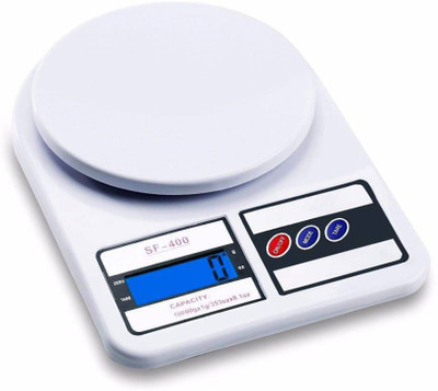 

Granny Smith Digital Kitchen Weight Machine For Weighing Vegetables, Fruits & Other Household Items Capacity 10Kg Weighing Scale(White)