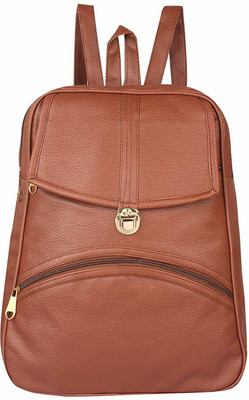 

Peacock Stylish PU Leather Backpack for Girls and Women's II School II College II Tution II Office II FORMAL II CASUAL II TEACHER'S (Nursery/Play School) Multipurpose Bag(Brown, 15)