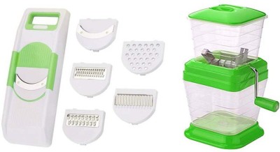 MOXIE Combo Onion,vegetable chopper& 6-in-1 Slicer Set Chopper Vegetable Grater & Slicer(1)