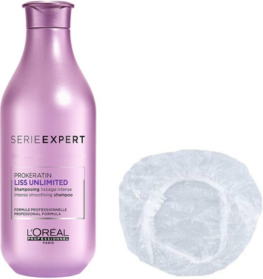 

L'Oreal Paris Set of 2 (Liss Unlimited Smoothing Shampoo+Shower Cap)(Set of 2)