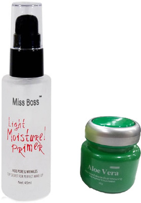 

Miss Boss kb aloe vera foundation and Matte Long Lasting Primer - 45 ml combo(Set of 2)