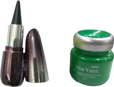 

Miss Boss kb aloe vera foundation and natural kajal 3gm combo(Set of 2)