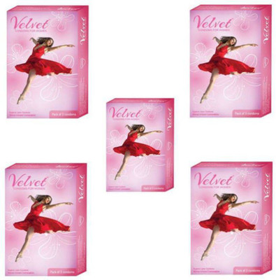 

Moods Velvet Female (Concealed/Confidential Packaging) Condom(Set of 5, 15S)