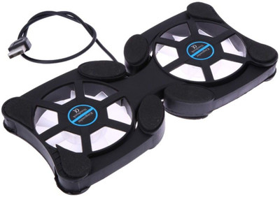 

FrndzMart Portable Laptop Cooling Pad | Double Fan Laptop Stand Cooling Pad(Black)