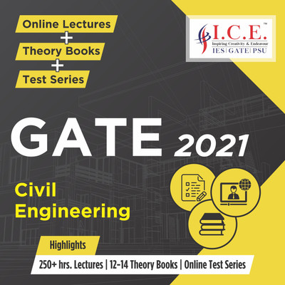 

ICE GATE Civil Engineering 2021 Exam Preparation Course (Online Lectures + Theory Books + Test Series) Correspondence Advanced(Online)
