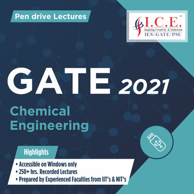 

ICE GATE Chemical Engineering (Video Lectures For GATE Exams) - USB Course - 2021(pendrive)