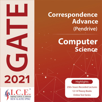 

ICE GATE Computer Science (Video Lectures+Test Series+Study Material) - USB Course - 2021(pendrive)