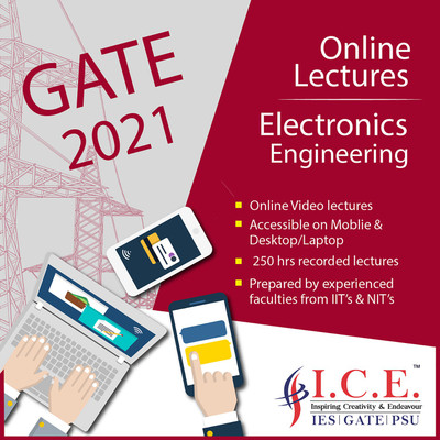

ICE GATE Electronic Communication and Engineering (Online Lectures) Course For GATE Exams - 2021(Online)