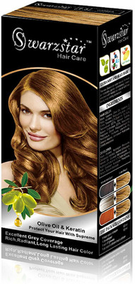 

Swarzstar Permanent Moisture Hair Color Cream (Golden- 7.3) Hair Color(Golden- 7.3)