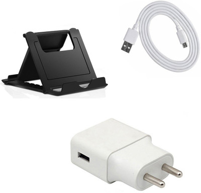 DAKRON Wall Charger Accessory Combo for Vivo Y95(White)