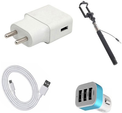 DAKRON Wall Charger Accessory Combo for HOMTOM H3(White)