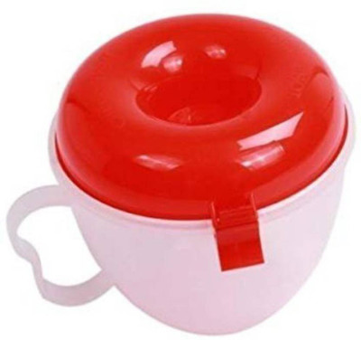 

MOHAK EZ Popcorn Maker Small Fast Easy Plastic Mini poppers Microwave Ware Kitchen MH-378 4 g Popcorn Maker(Red, White)
