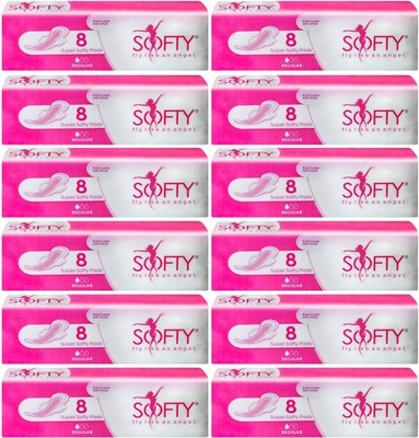 

SOFTY Regular240mmWings12s Sanitary Pad(Pack of 96)