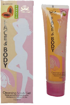 

Pertty Cream Face & Body gel scrub for deep clenching [pack of 1] 100 ml Scrub(100 ml)