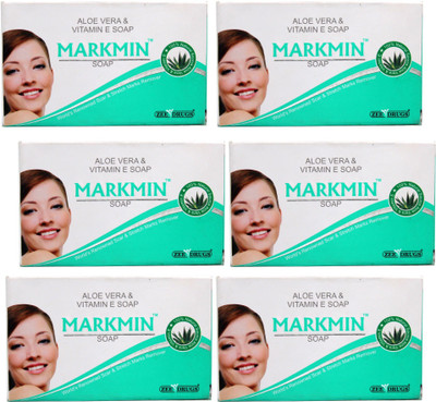 ZEE DRUGS Markmin Aloevera & Vitamin e soap(6 x 75 g)