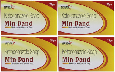 

Estrella Min-Dand Anti Fungal & Anti Bacterial Soap(300 g, Pack of 4)