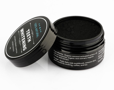 

PE teeth cleaning powder teeth WHITENER NATURAL Black activated carbon Teeth Whitening Kit