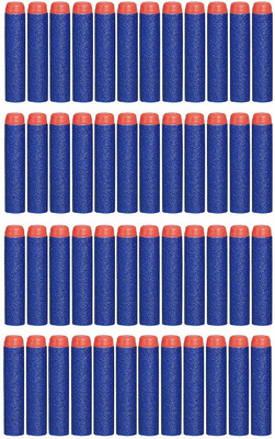 ZZ ZONEX (Pack of 40) Blue Bullet Foam Dart Bullets f Darts & Plastic Bullets(Multicolor)