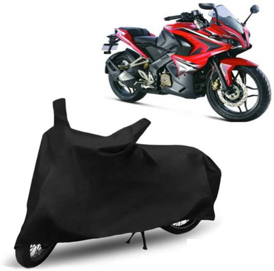 Creative Designz Two Wheeler Cover for Bajaj(Pulsar RS 200, Black)