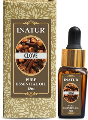 

Inatur Clove Essential Oil 12ml, 100% Pure, Analgesic & Anti-Bacterial, Relieves Headache(12 ml)