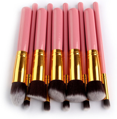 

TUHI 10Pcs Professional Cosmetic Make Up Brush Pink Gold(Pack of 10)