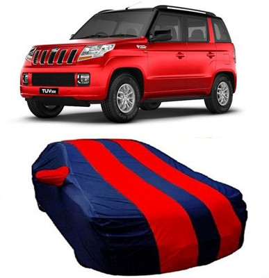 HDSERVICES Car Cover For Mahindra TUV300 (With Mirror Pockets)(Red)