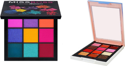 

Miss Boss Eyeshadow Palette - Electric obsession 10.0 g and glam color school eyeshadow combo(Set of 2)