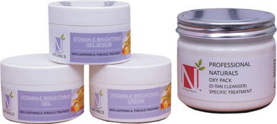 

NATURAL VITMAIN-E FACIAL KIT 300GM EACH WITH D-TAN 400GM(Set of 4)