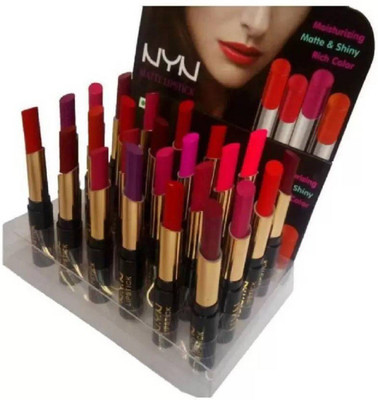 Butees18 Matte Lipstick Set Of 24 (Multicolor)(Set of 1)