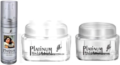 Shahnaz Husain Platinum Ultimate Cellular Skin (Recharge Complex (40gm) + Mask (50gm) + Serum (40gm))(3 Items in the set)