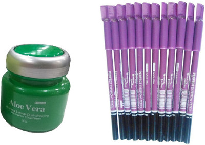 

Miss Boss kb aloe vera foundation and Perfect Eyebrow Pencil (Waterproof & Longlasting) combo(Set of 2)