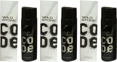 

Wild Stone CHROME ( PACK OF 3) Perfume Body Spray - For Men(120 ml, Pack of 3)