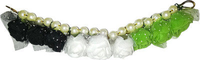 

Shrungarika Fashionable Multicolor Bun Clip, Bun, Bun Stick, Back Pin, Hair Band, Hair Chain(Green, White, Black)