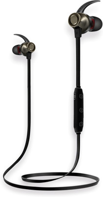 Sound One X70 Sports Magnetic Bluetooth Headset with Mic(Black, In the Ear)